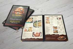 diseño de menu para restaurante