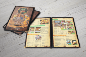 diseño de menu para restaurante