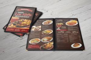 diseño de menu para restaurante