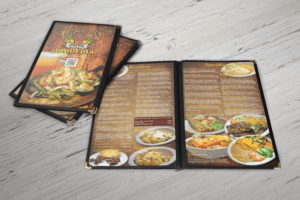 diseño de menu para restaurante