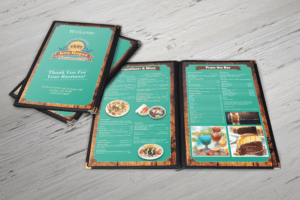 diseño de menu para restaurante