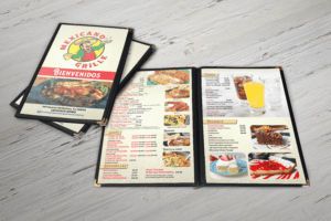 diseño de menu para restaurante