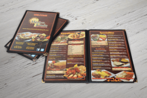 diseño de menu para restaurante