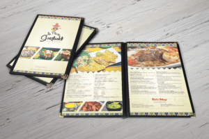 diseño de menu para restaurante